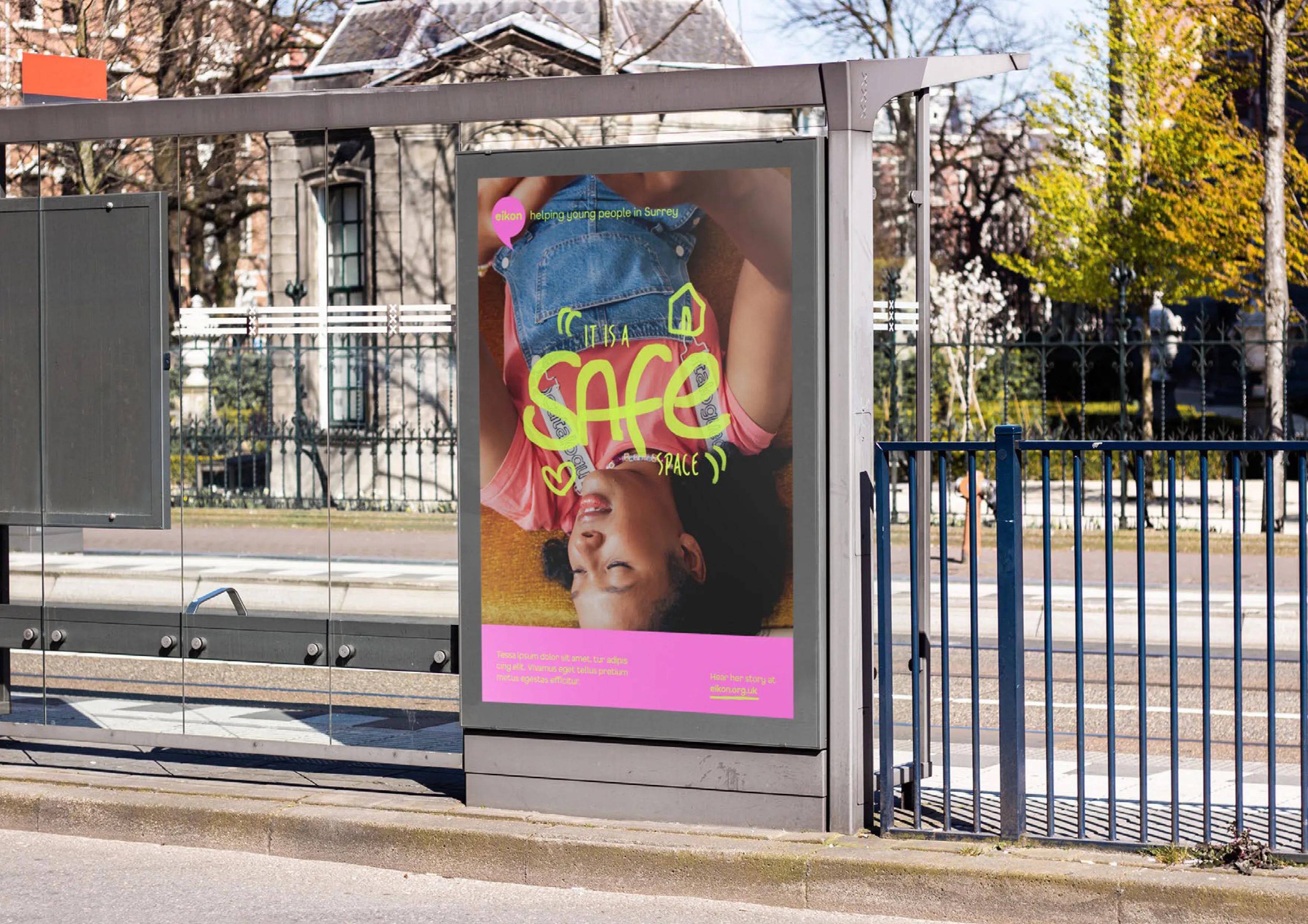 Eikon bus advertisement