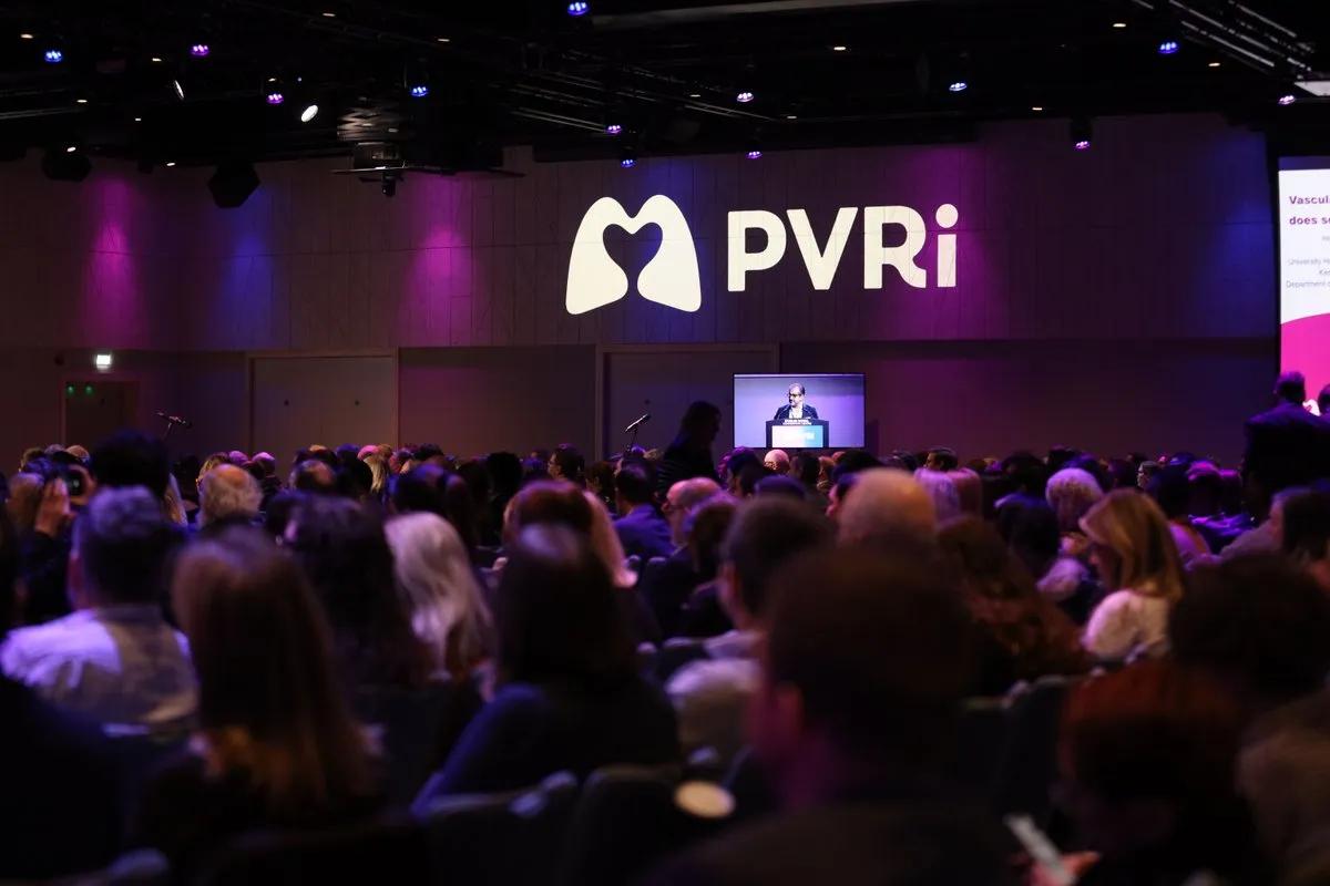 PVRI conference showing the logo projected