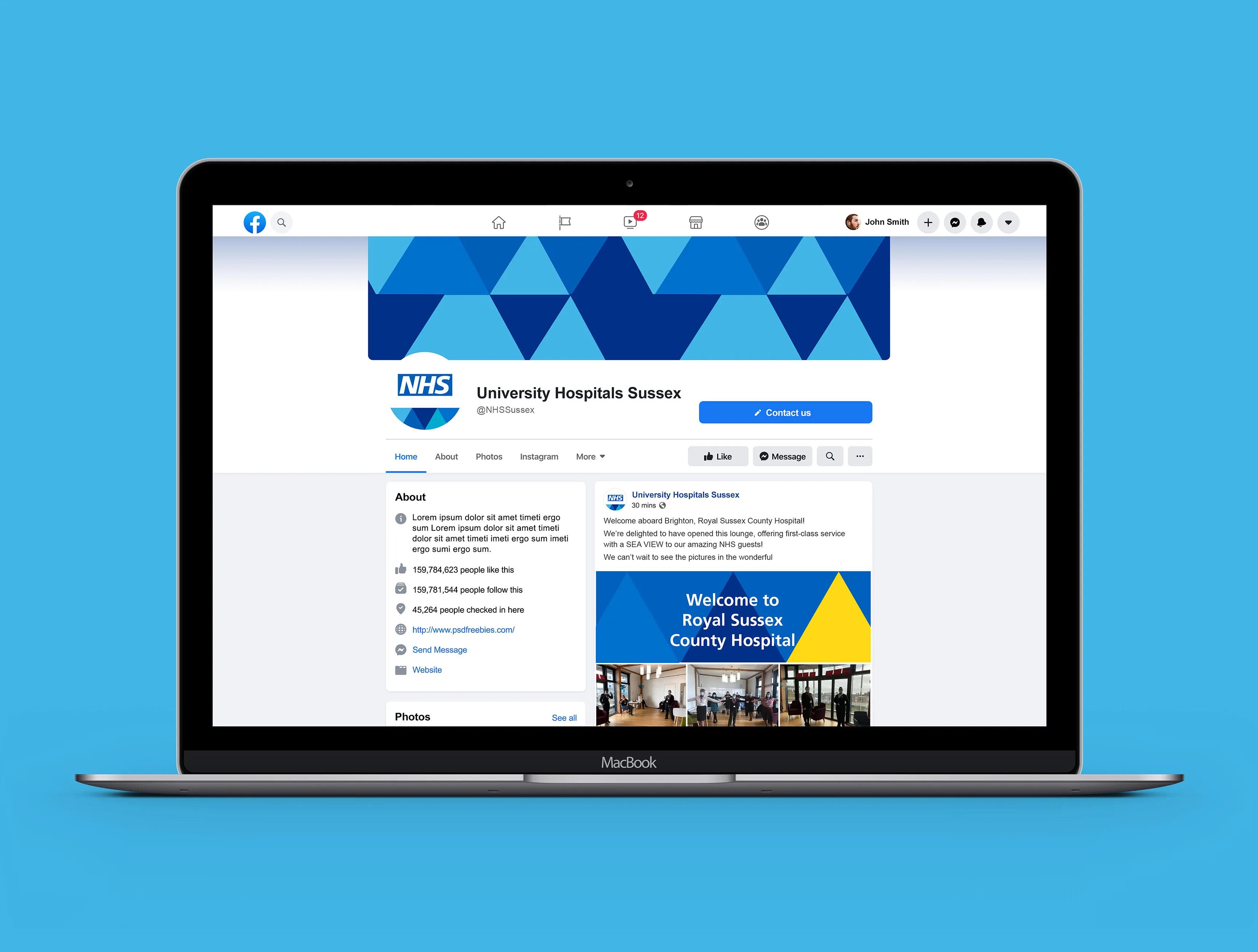 Facebook profile for UHSussex