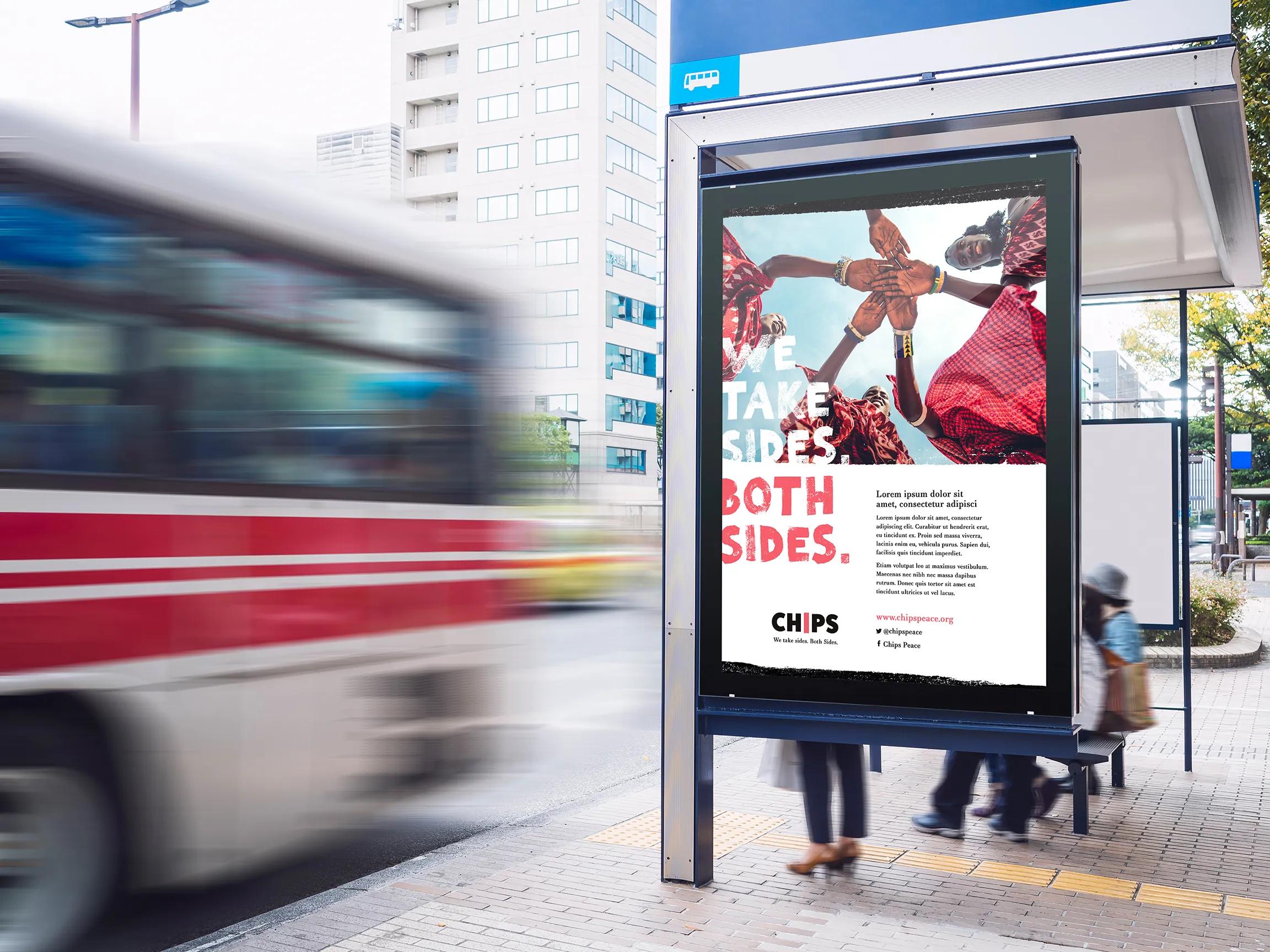 Poster from bus stop