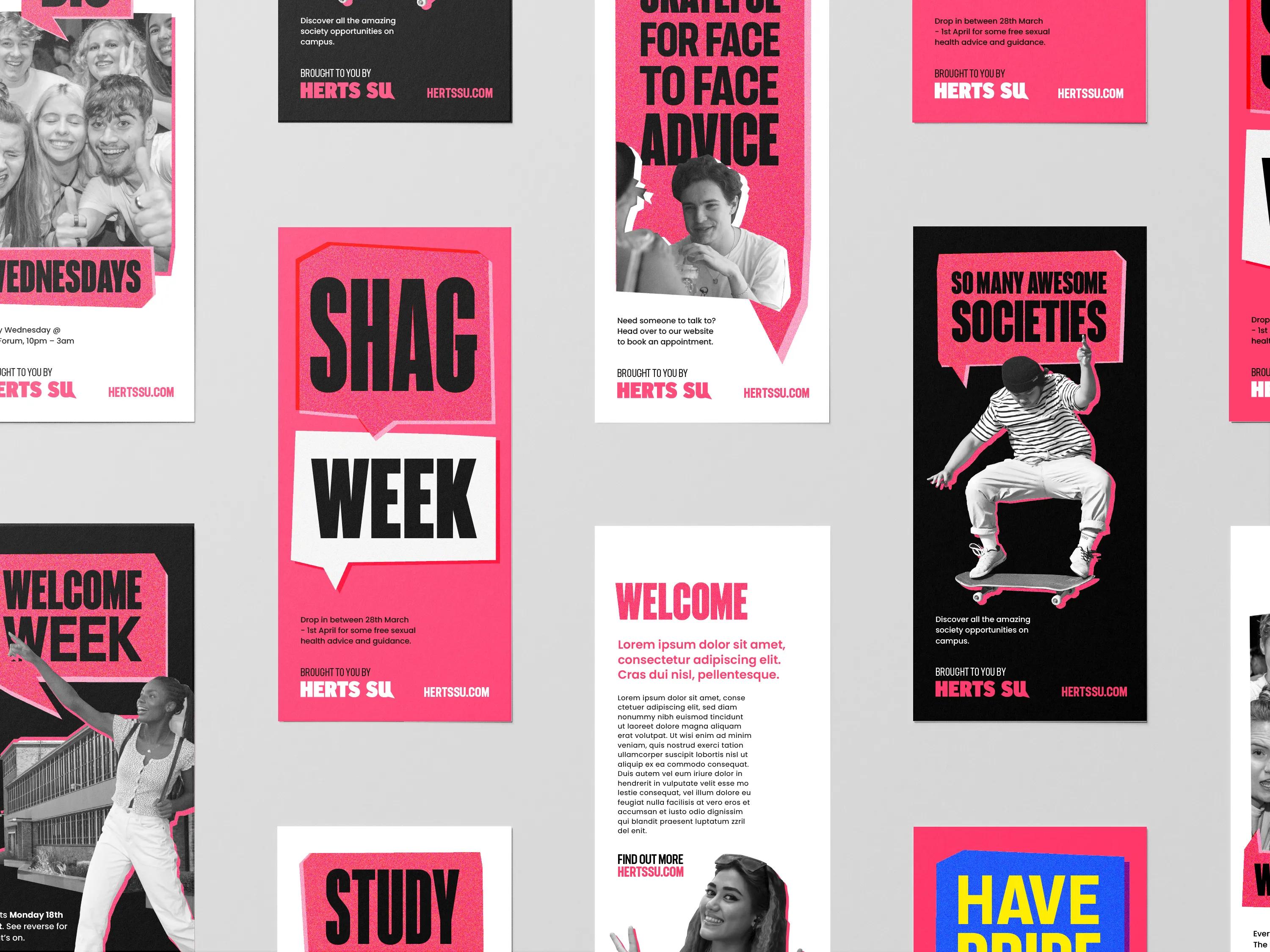 A variety set of leaflets