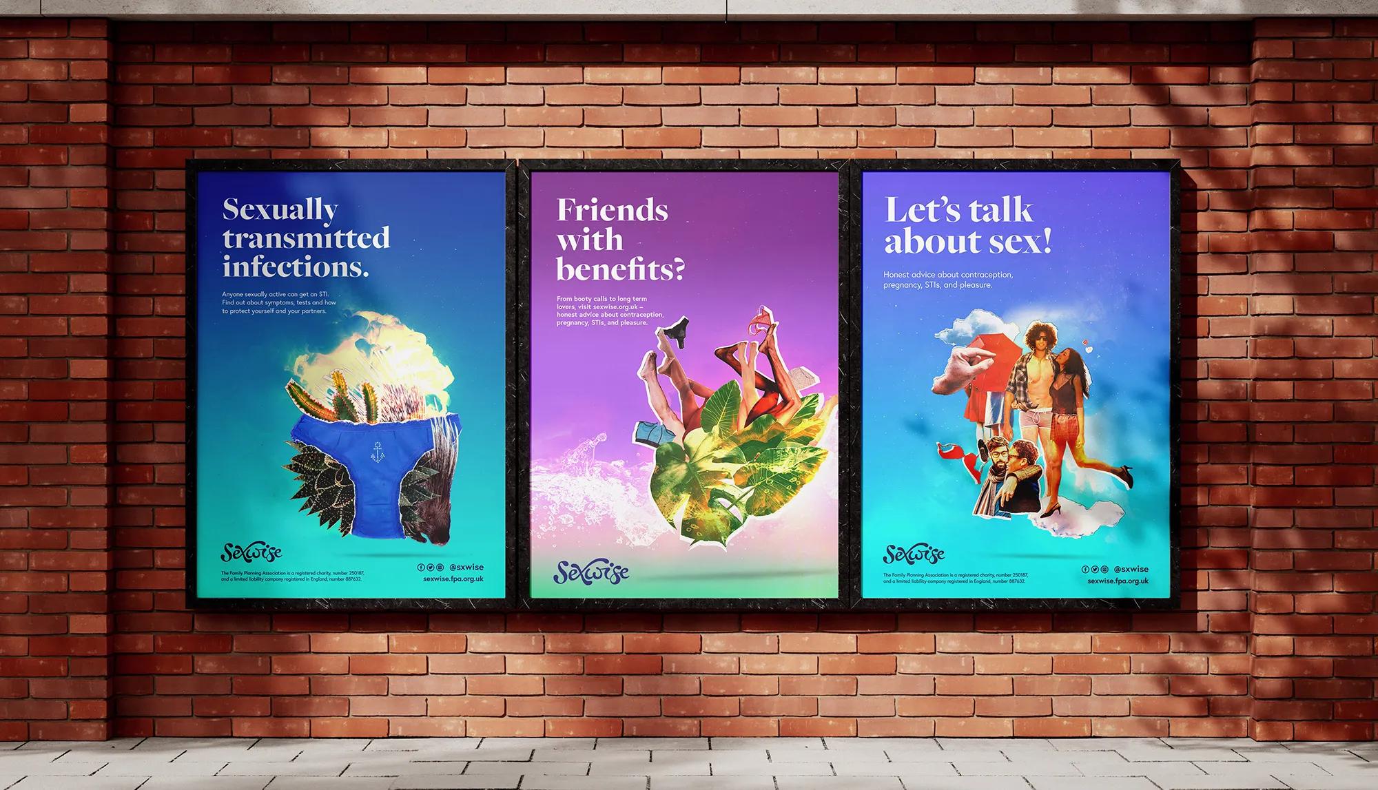 Set of three posters for sexwise