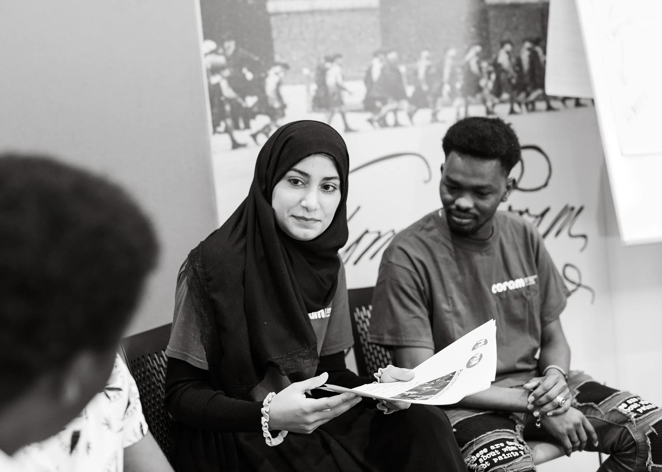 young people talking