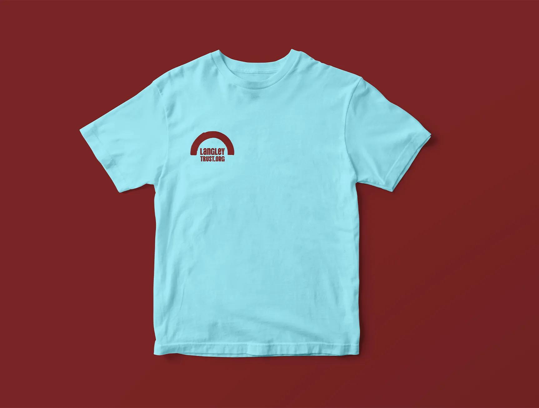 Langley t-shirt with the logo in the corner