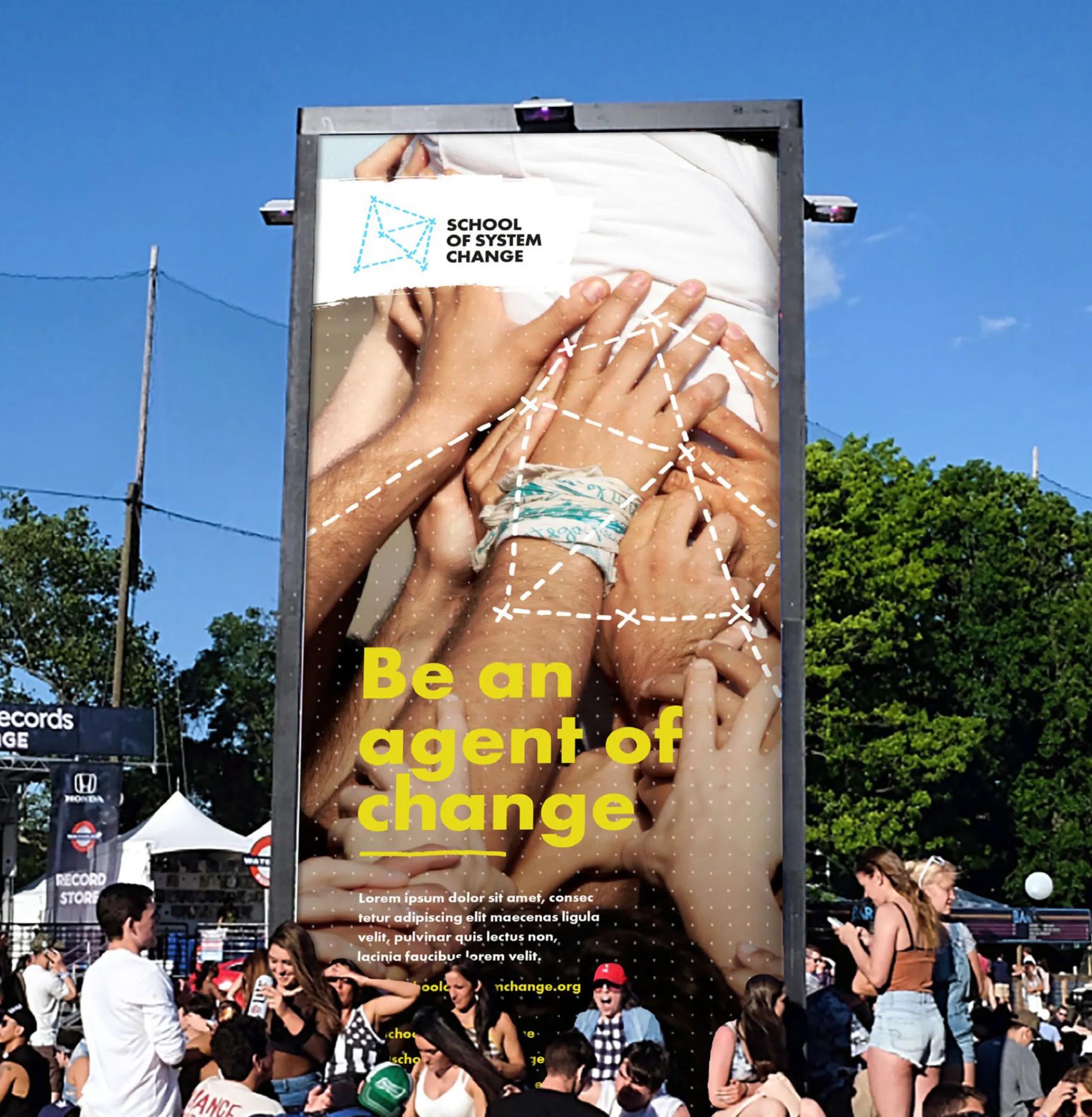 Poster outside