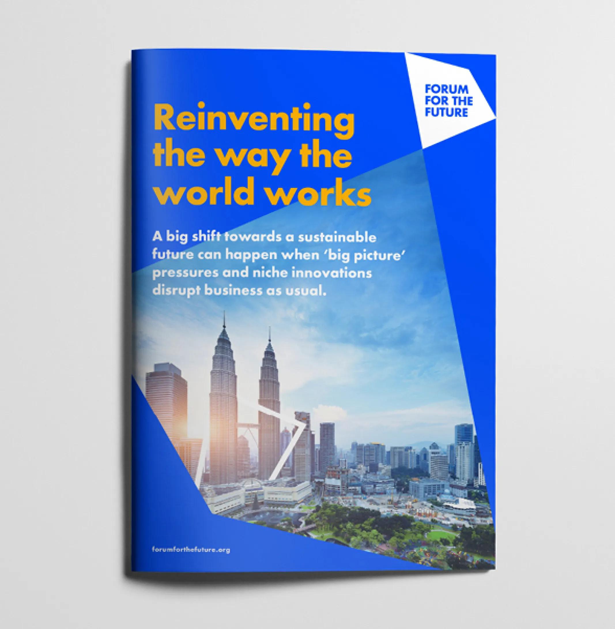 Magazine cover 'reinventing the way the world works'
