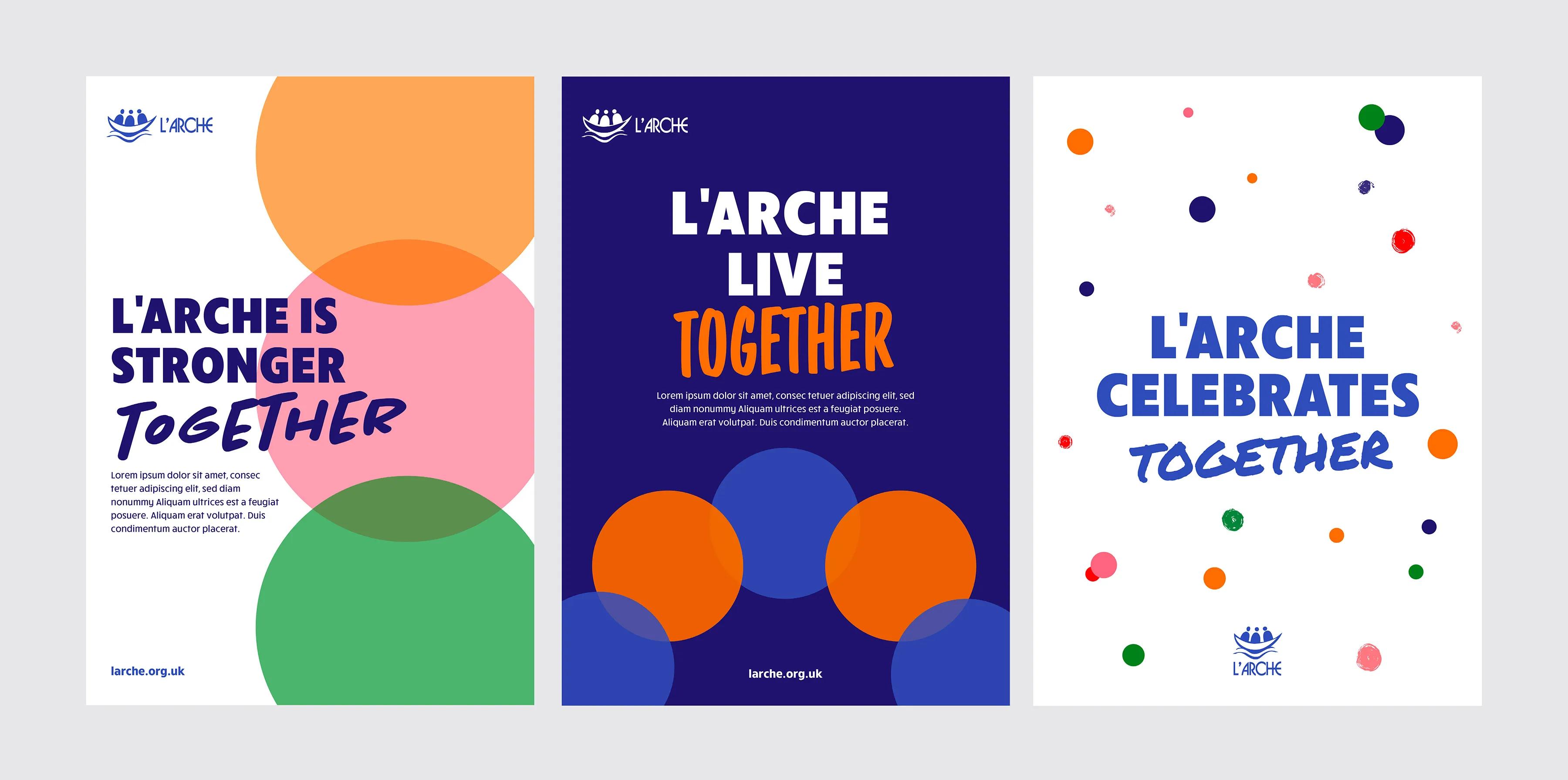 L'arche set of three posters