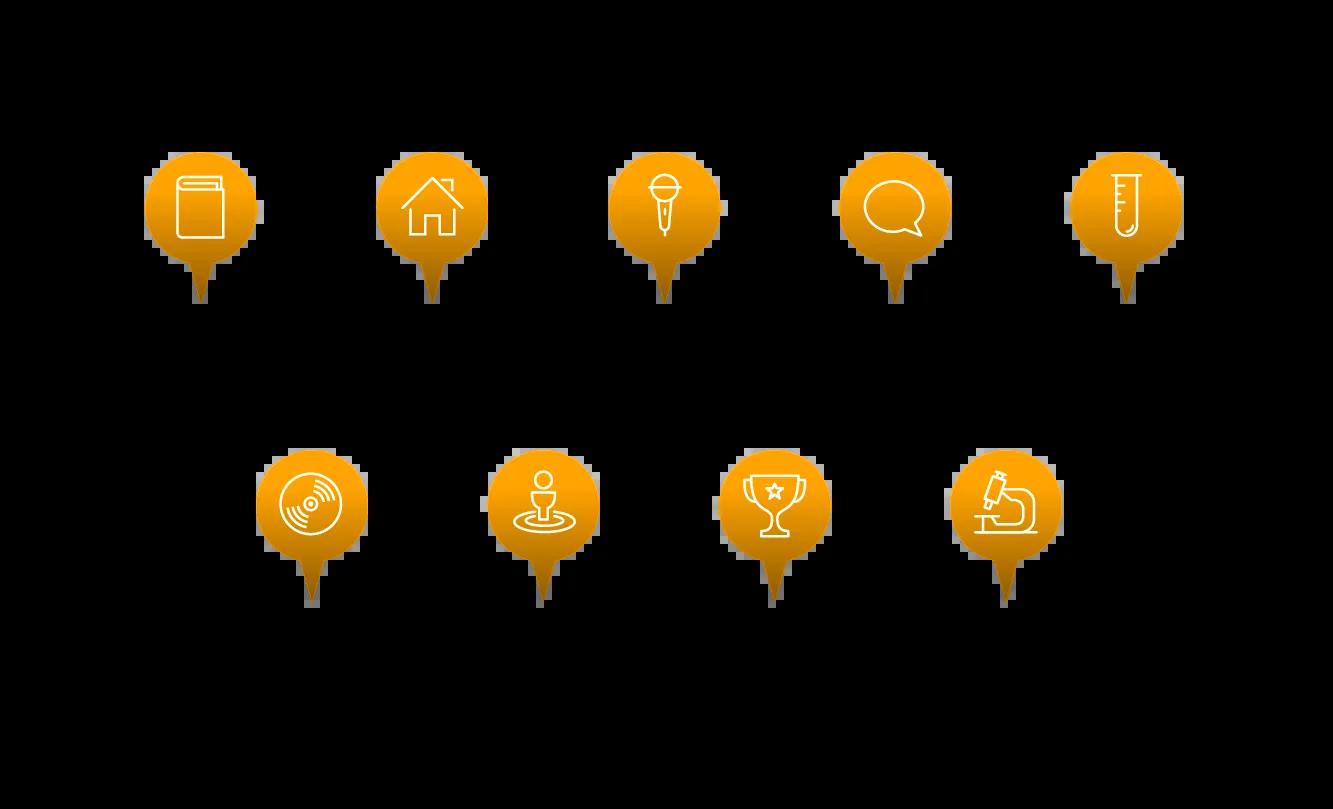 Pin designs for the website