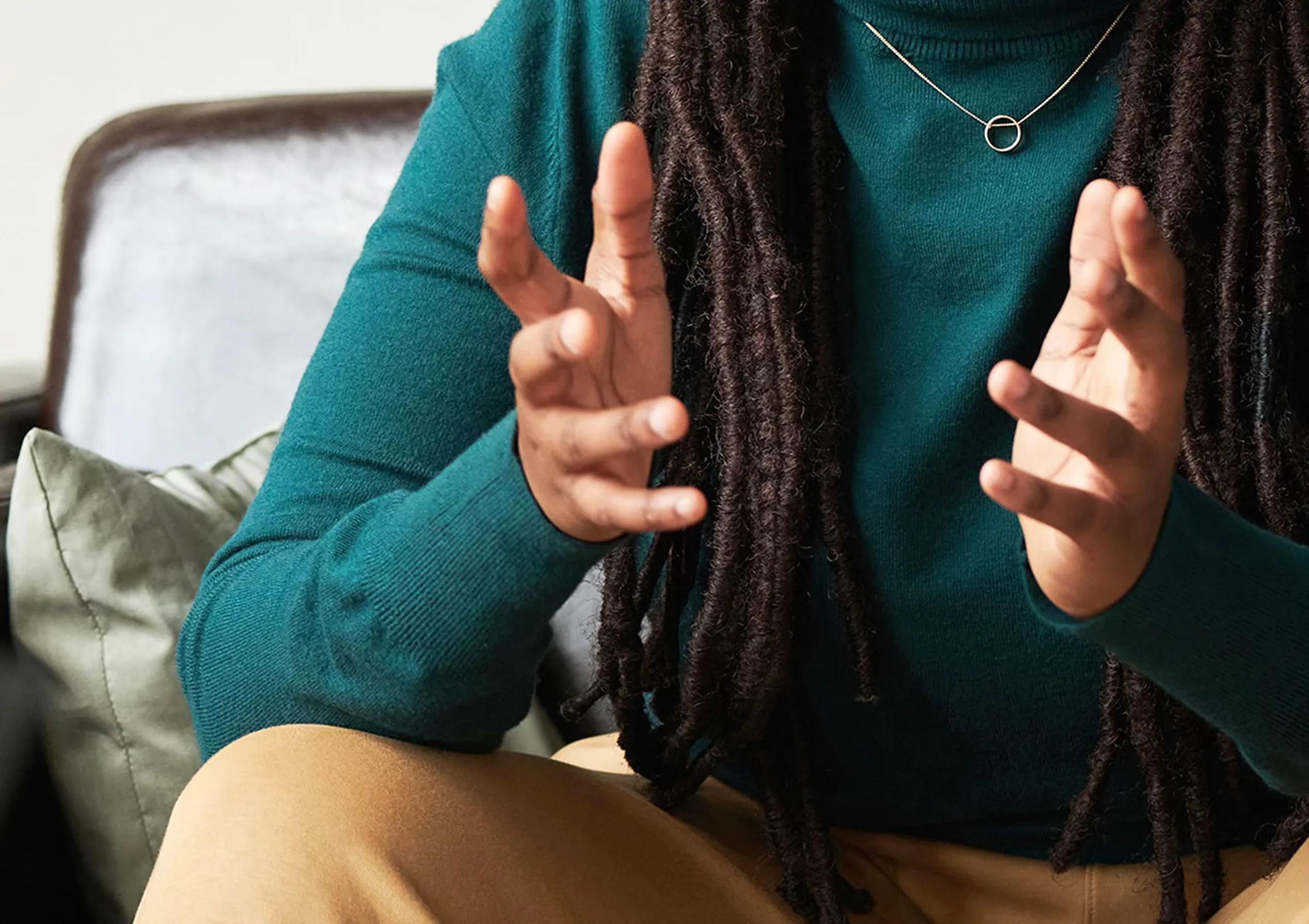 Photo of a person's hands