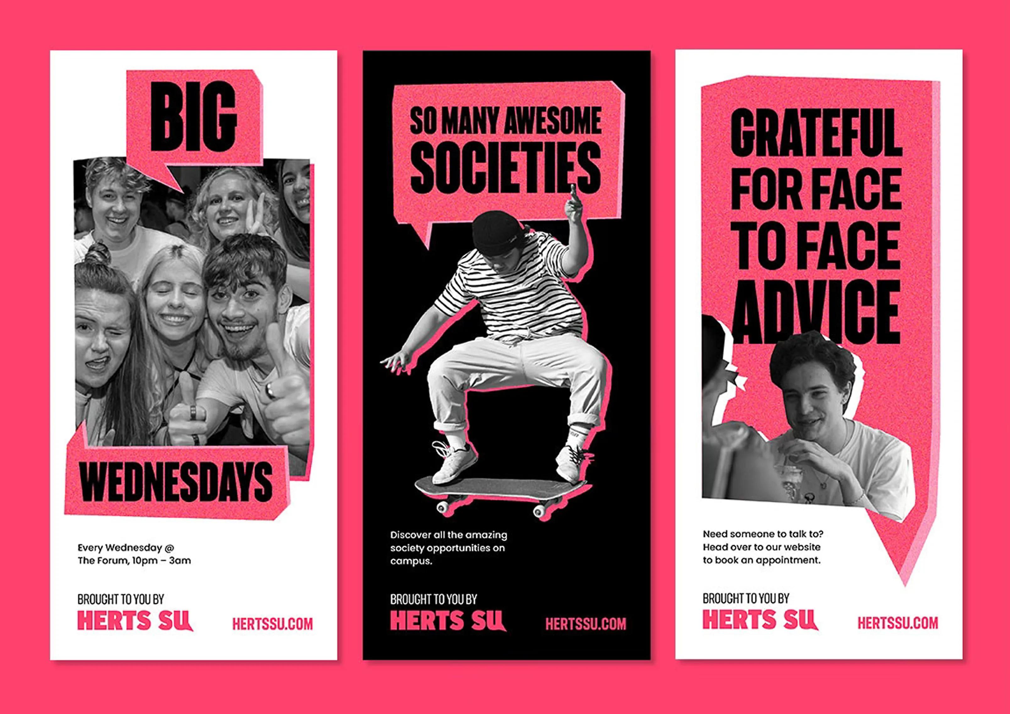 set of three leaflets