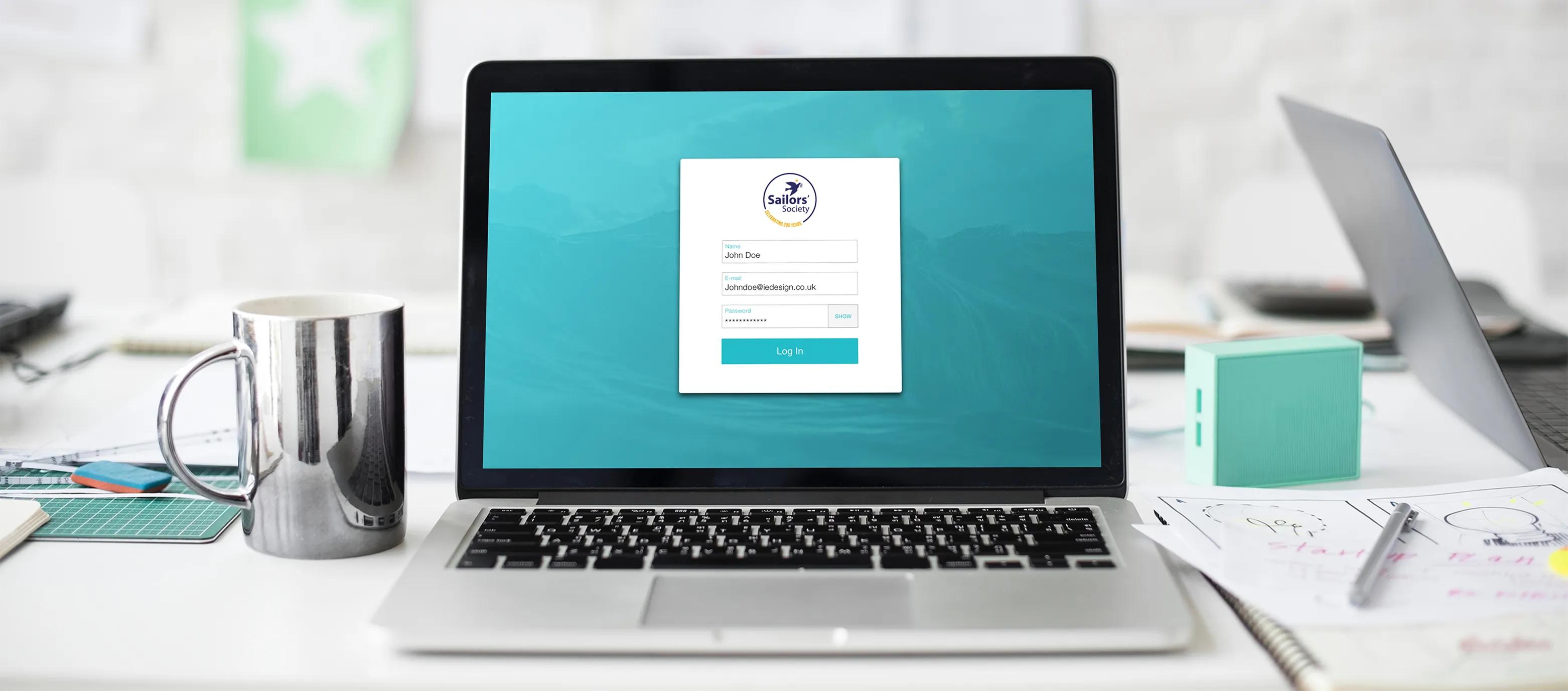 Login page
