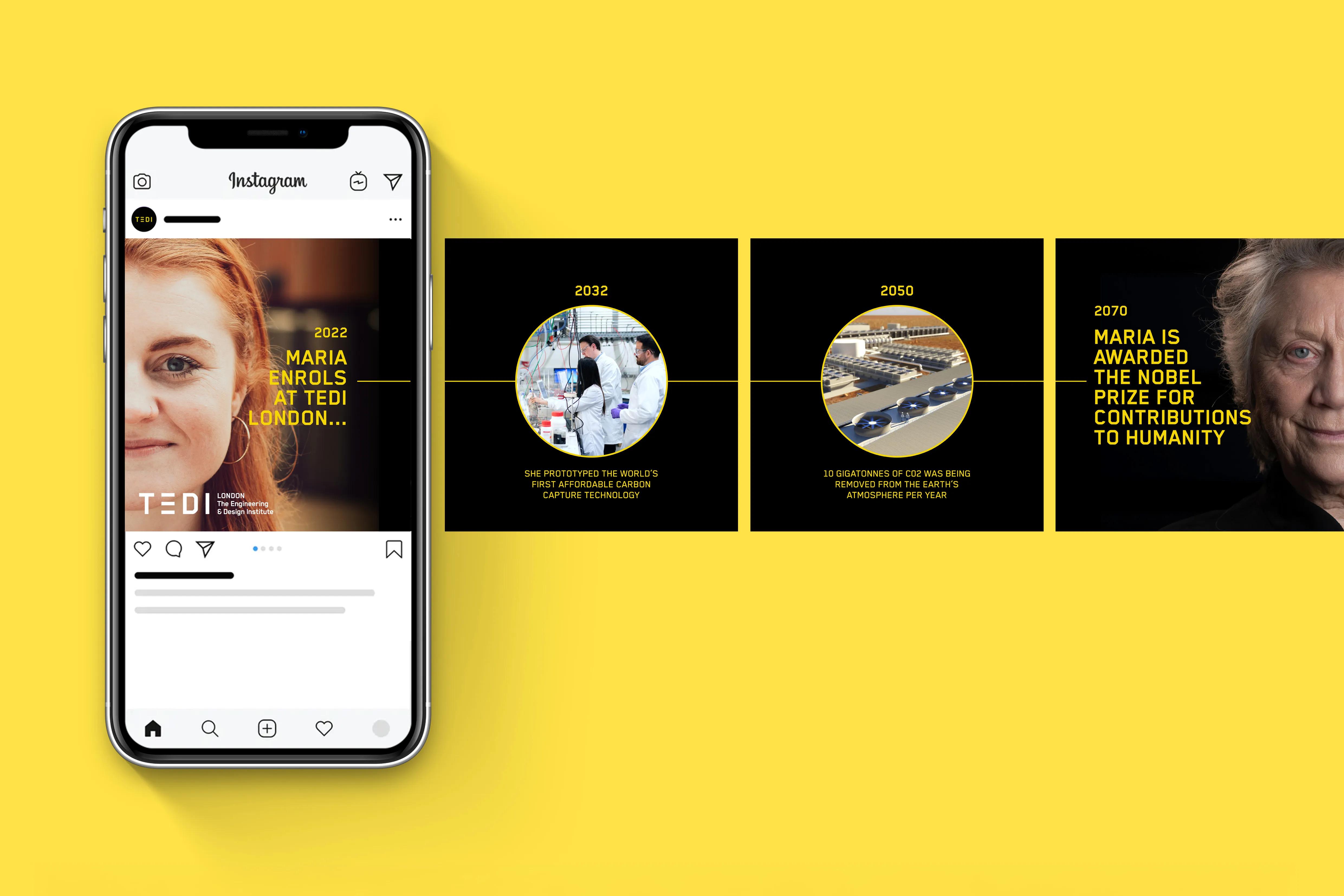 TEDI social media carousel
