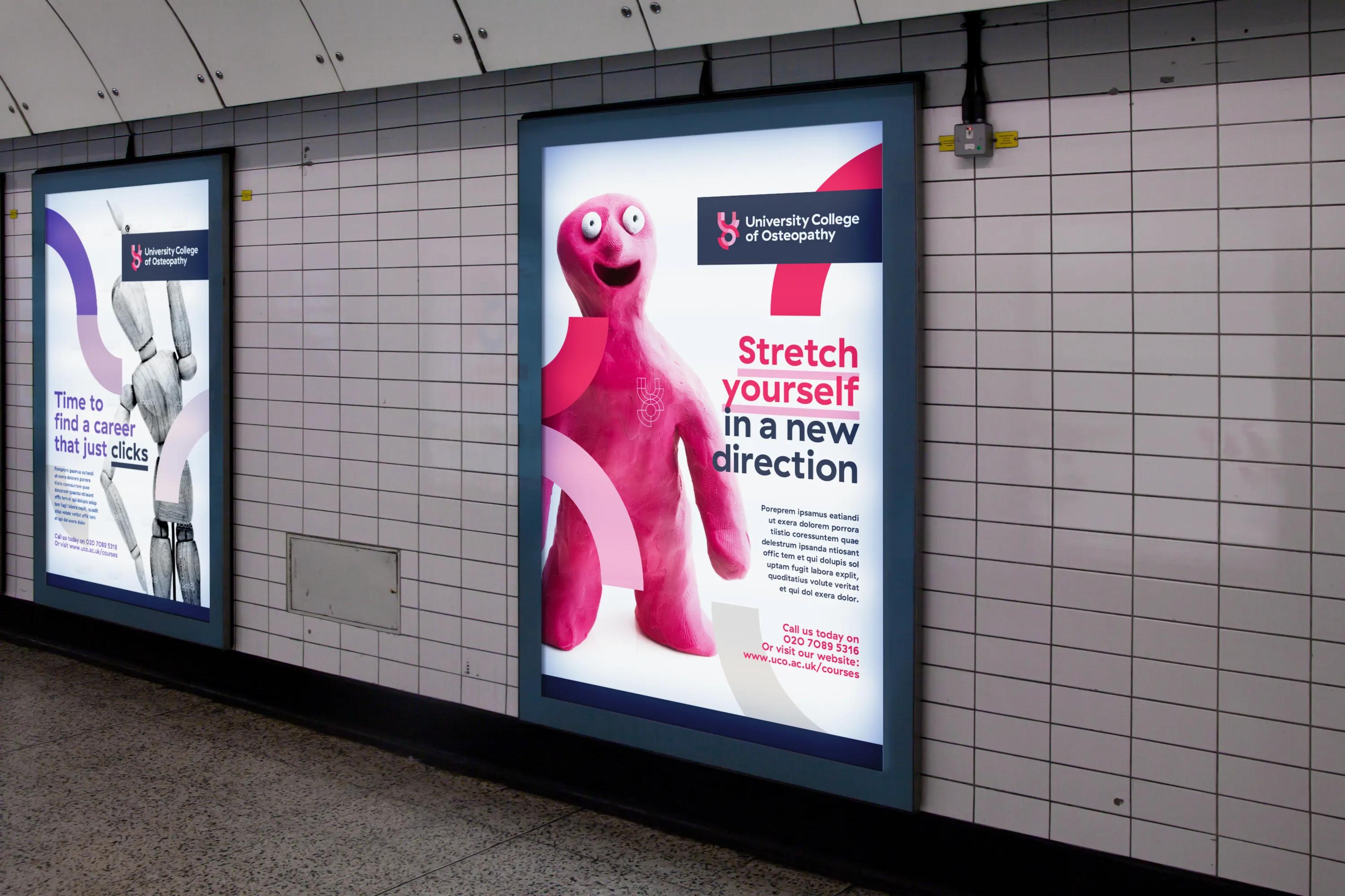 Set of two underground posters