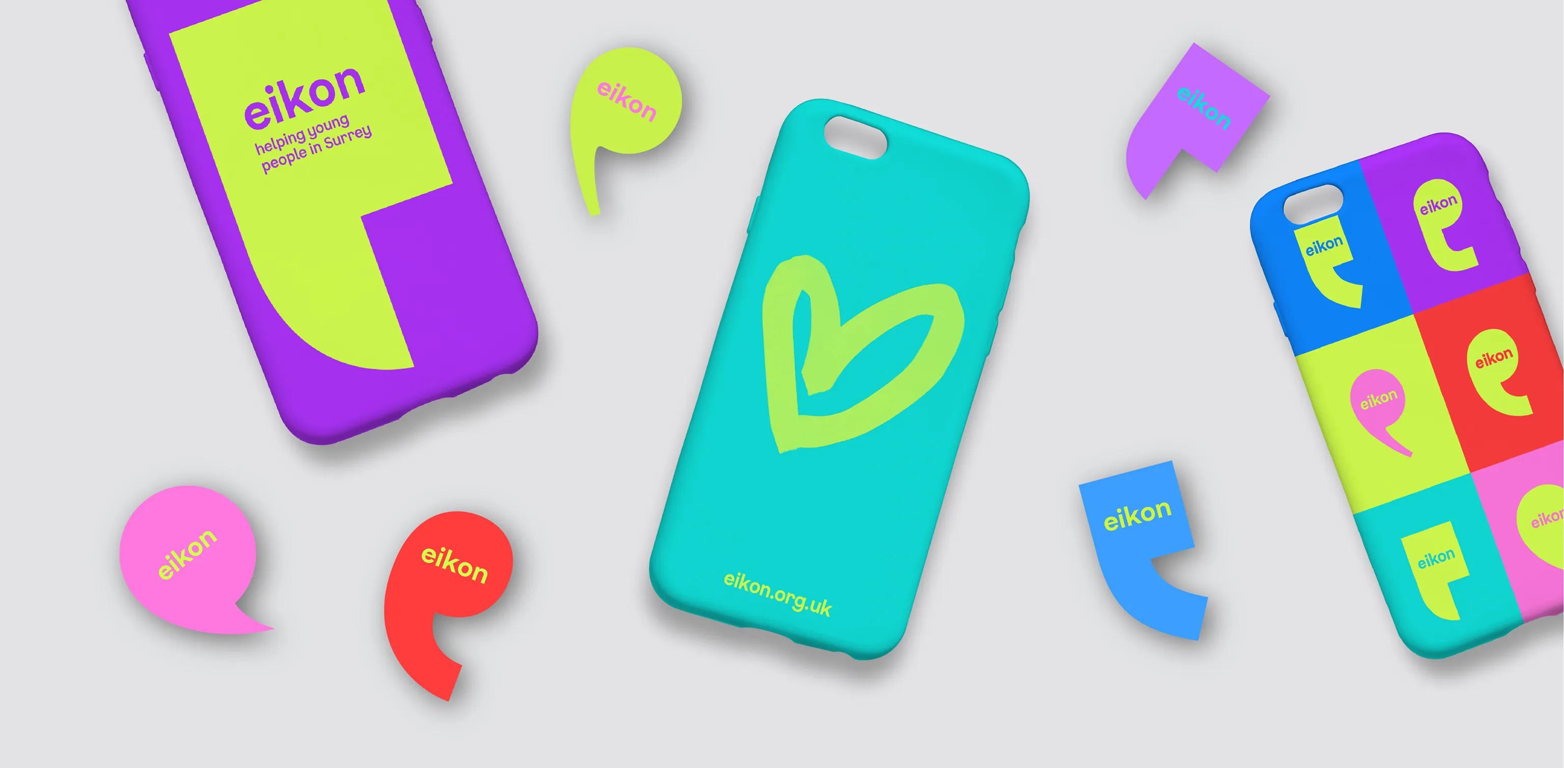 Eikon phonecase and badges