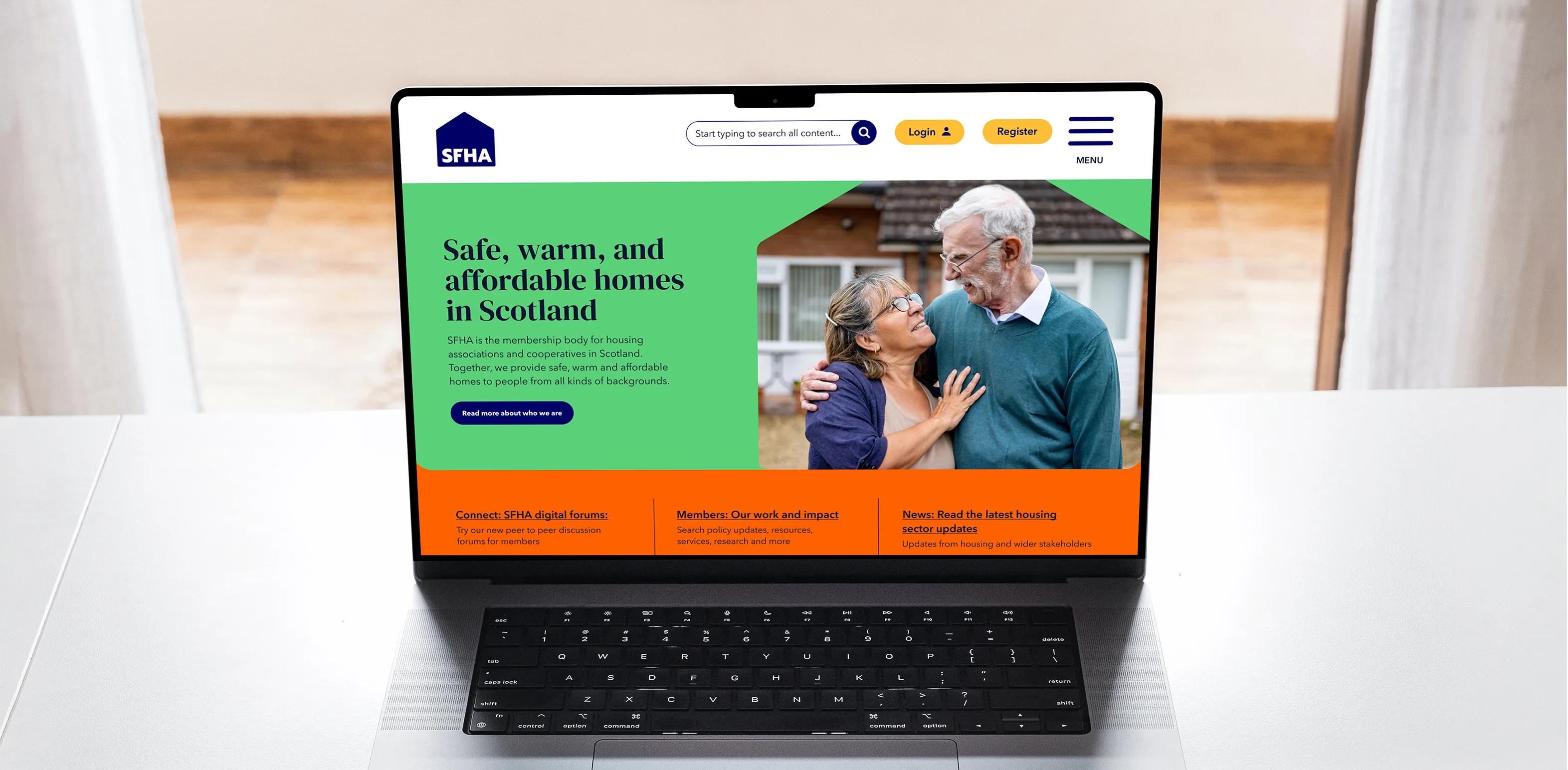Homepage for website