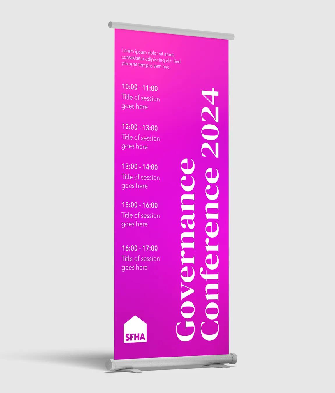 Governance roller banner
