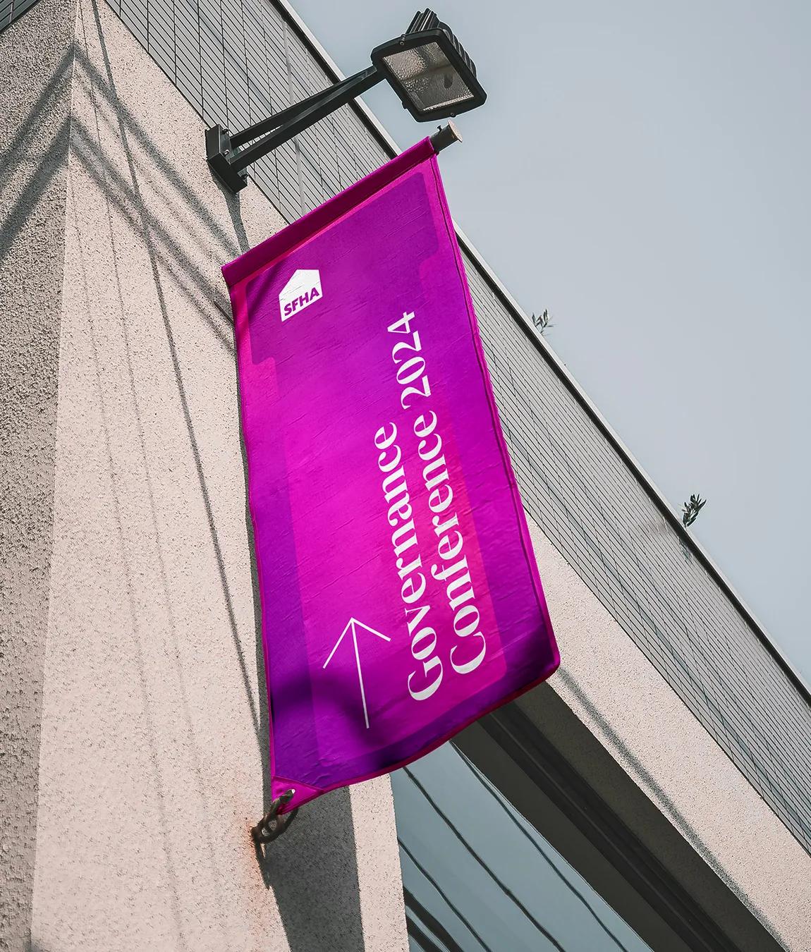 Governance branded flag