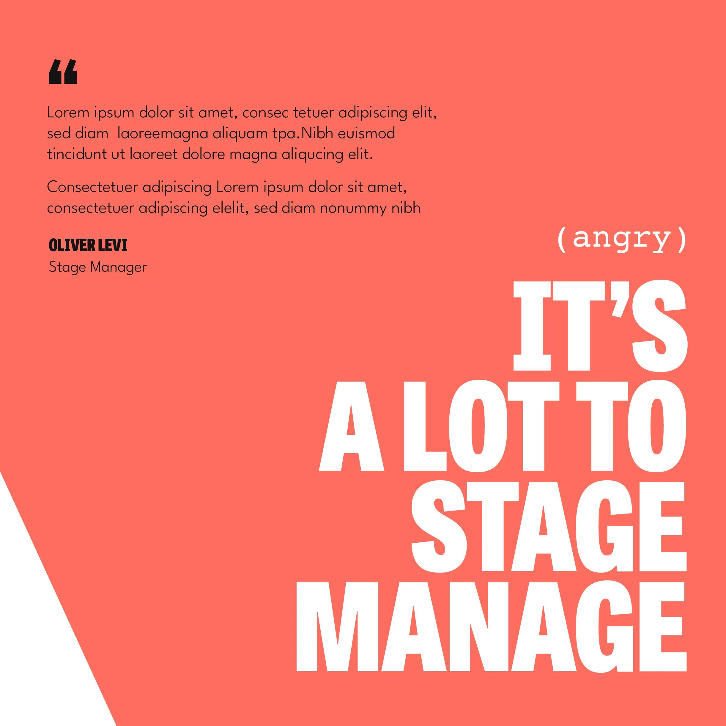 Its a lot to stage manage instagram post