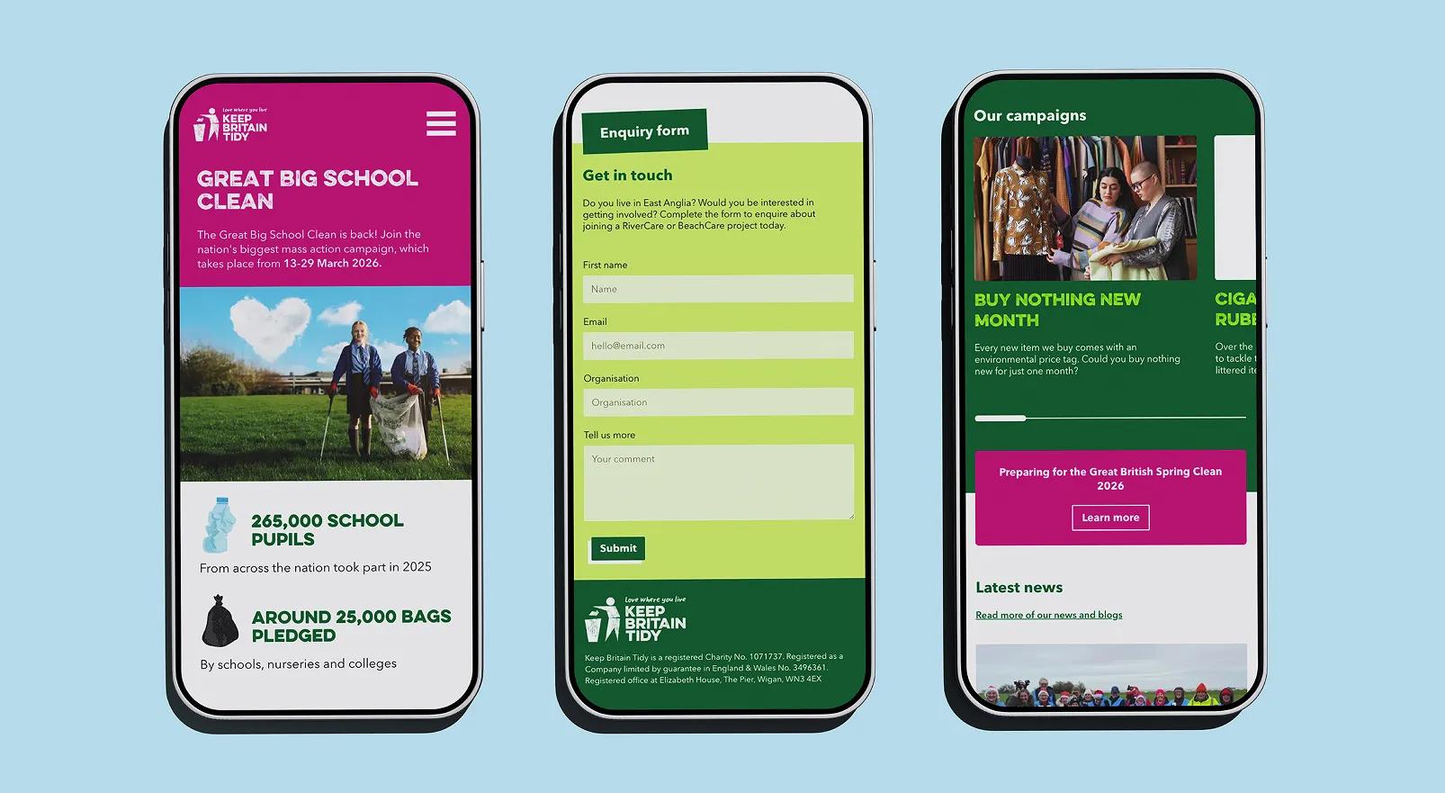 Keeping Britain Tidy CRM example