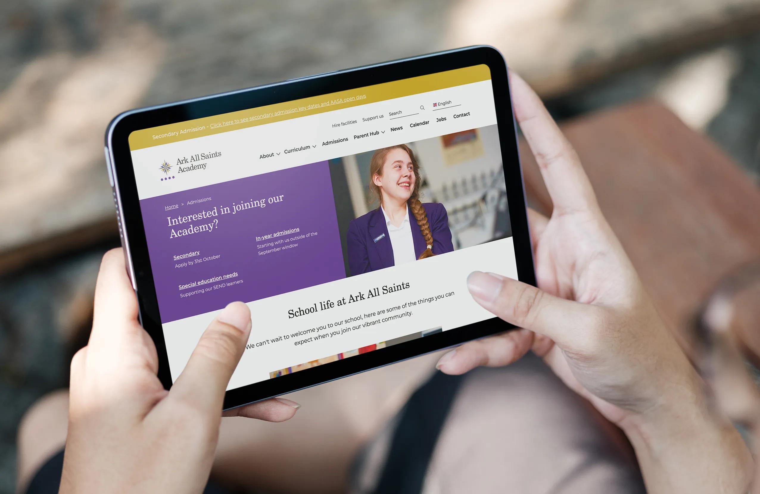 Ark Schools website design