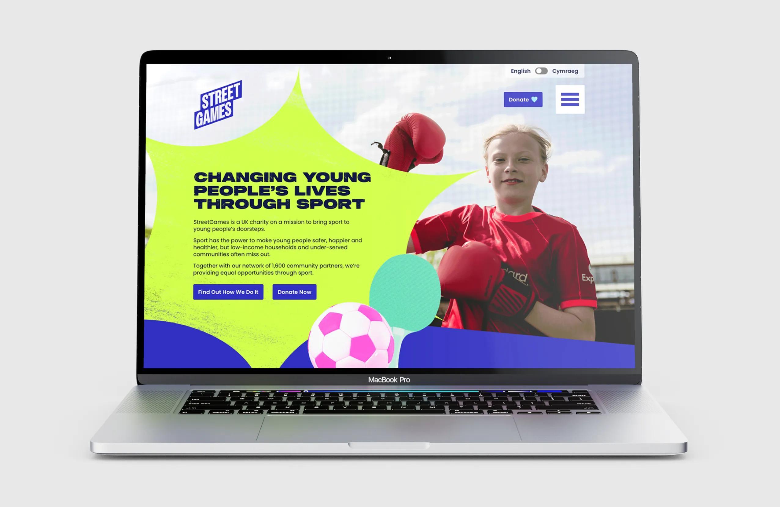 StreetGames Charity Wordpress design