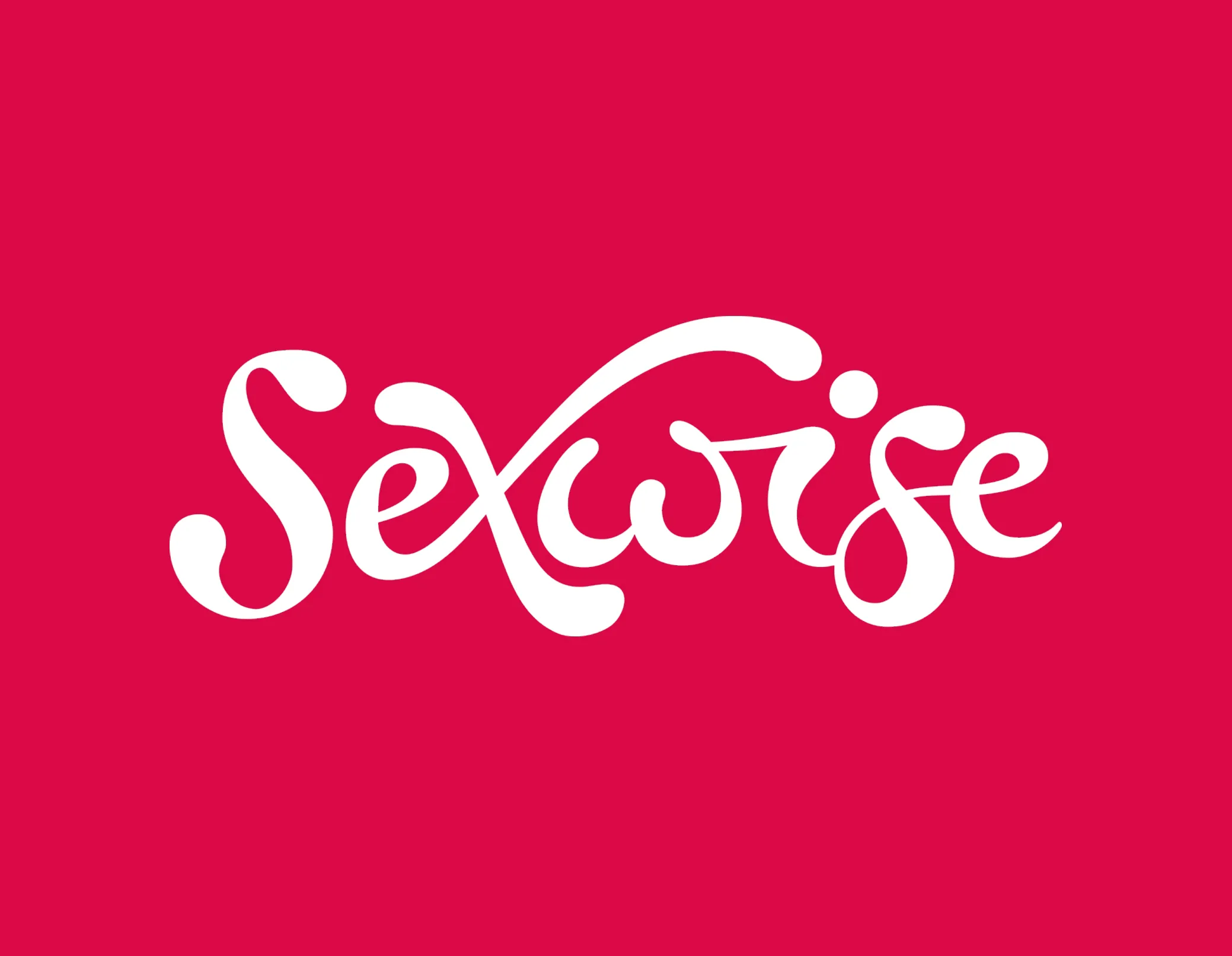 sexwise logo on a red background