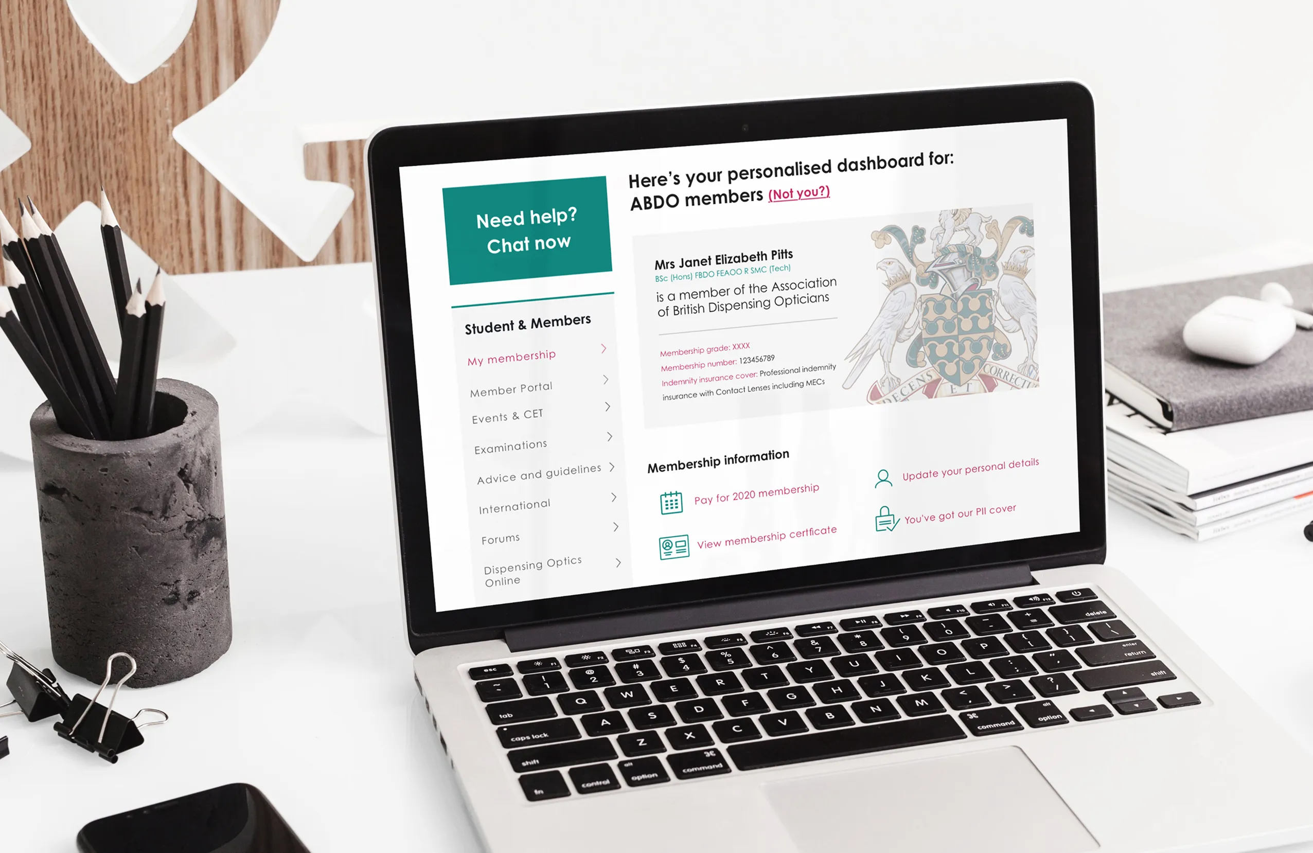 ABDO membership portal