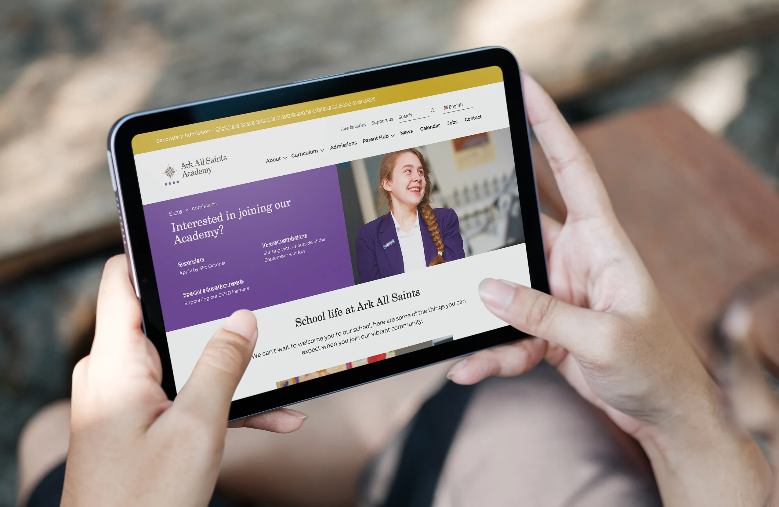 Ark Schools website design
