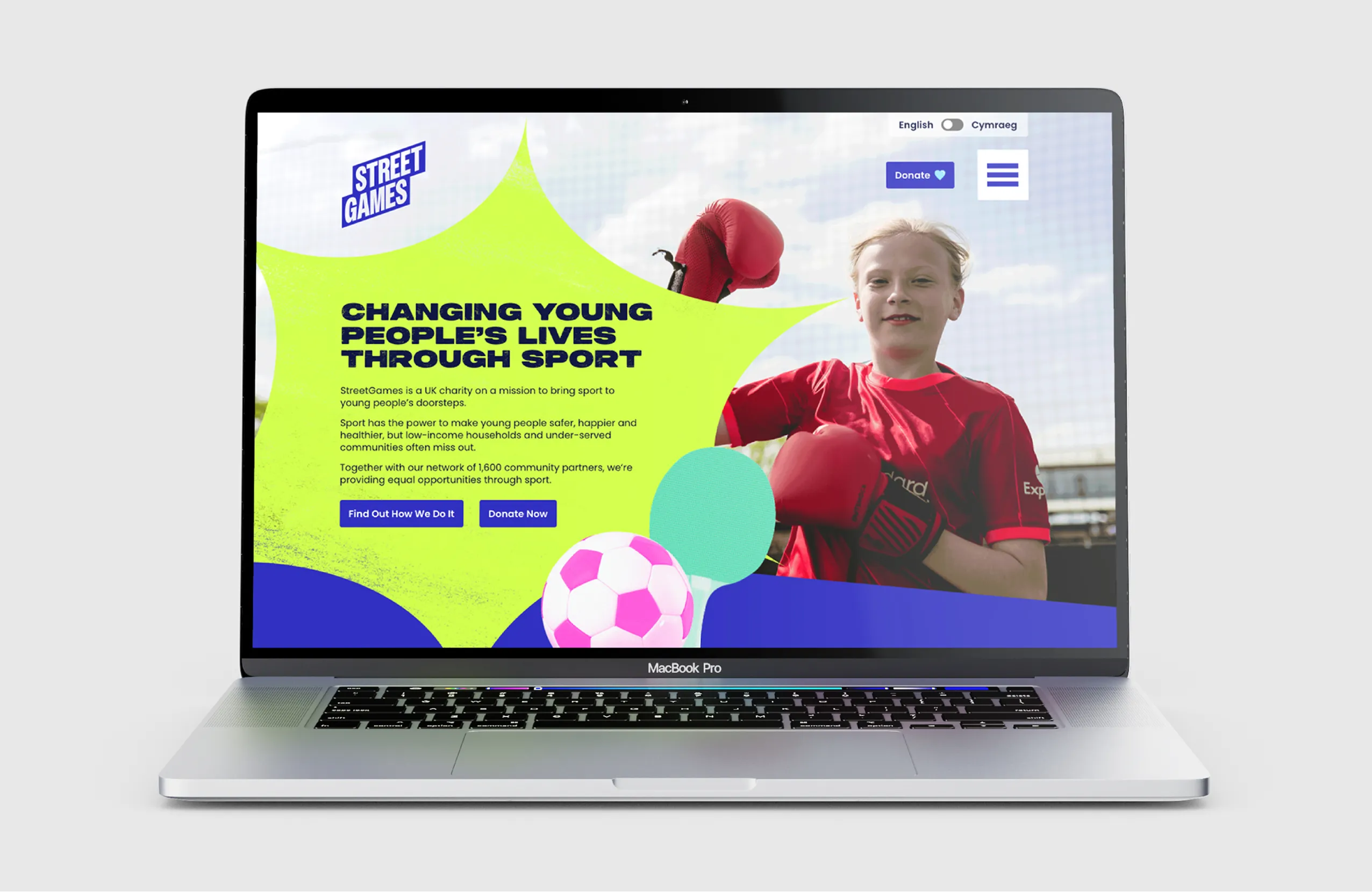 StreetGames Charity Wordpress design
